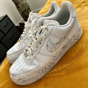 Men’s Custom Spotted / Splattered Painted Nike Air Force Ones Size 10.5